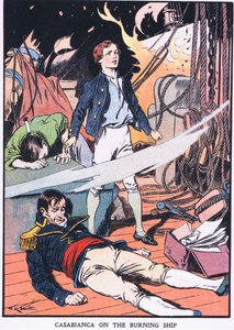 Casabianca (färglitografi) av Thomas Heath Robinson