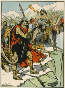 Hannibals soldater (färglitografi) av Thomas Heath Robinson