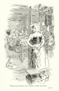 Illustration till A Sentimental Journey av Laurence Sterne (litografi) av Thomas Heath Robinson