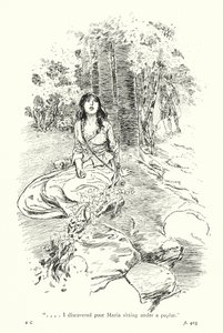 Illustration till A Sentimental Journey av Laurence Sterne (litografi) av Thomas Heath Robinson