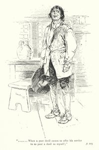 Illustration till A Sentimental Journey av Laurence Sterne (litografi) av Thomas Heath Robinson