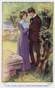 Illustration till Good Wives av Louisa M Alcott (färglitografi) av Thomas Heath Robinson