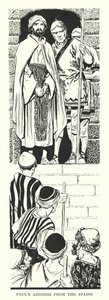 Paulus tal från trappan (litografi) av Thomas Heath Robinson