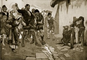 Cucking-stolen under normandisk tid, illustration från "Hutchinson