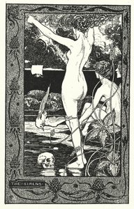 Sirenerna (litografi) av Thomas Heath Robinson
