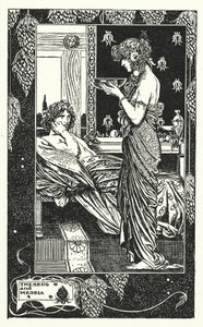 Theseus och Medeia (litografi) av Thomas Heath Robinson