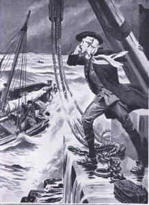 För att lysa upp en väg till havet: Smeaton, illustration från "Cassell
