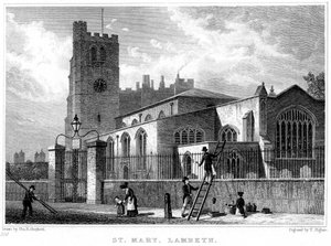 Church of St Mary, Lambeth, London, 1831.