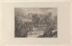 Egglestone Abbey, nära Barnard Castle av Thomas Higham