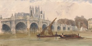 Westminster Bridge och Abbey av Thomas Hollis