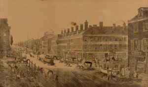 Broadway, New York, 1836 (med Webb