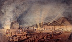 "Rolling Mills", 1819 av Thomas Horner