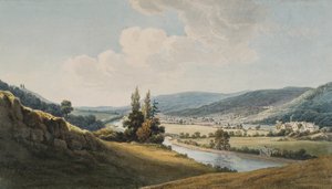 Neaths dalgång, Melincourt till höger (akvarell och blyerts på papper)