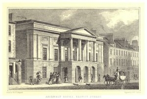 Assembly Rooms, George Street (gravyr) av Thomas Hosmer (after) Shepherd