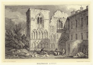 Holyrood Abbey (gravyr) av Thomas Hosmer (after) Shepherd