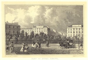Del av Royal Circus (gravyr) av Thomas Hosmer (after) Shepherd