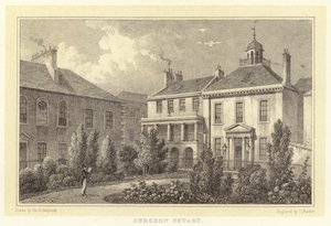 Surgeon Square (gravyr) av Thomas Hosmer (after) Shepherd