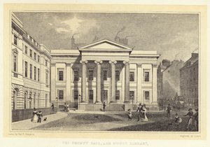 Länshuset och signetbiblioteket (gravyr) av Thomas Hosmer (after) Shepherd