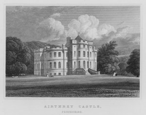 Airthrey Castle, Perthshire (gravyr) av Thomas Hosmer Shepherd