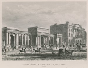 Apsley House och ingången till Hyde Park av Thomas Hosmer Shepherd