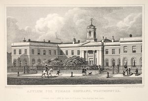 Asylum for Female Orphans, Westminster, från puben "London and it