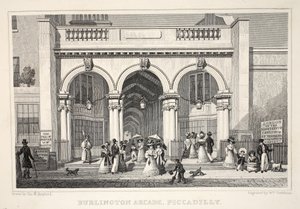 Burlington Arcade, Piccadilly, från puben "London and it