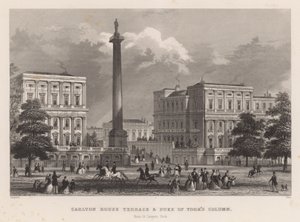 Carlton House Terrace och Duke of Yorks kolumn, från St James
