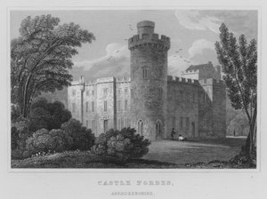 Castle Forbes, Aberdeenshire (gravyr) av Thomas Hosmer Shepherd