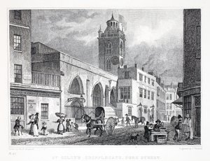 Church of St Giles, Cripplegate, från puben "London and it