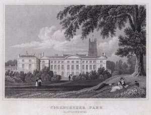 Cirencester Park, Gloucestershire (gravyr) av Thomas Hosmer Shepherd