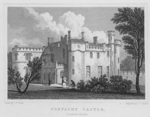Cortachy Castle, Forfarshire (gravyr) av Thomas Hosmer Shepherd