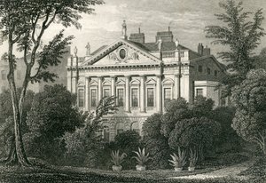 Earl Spencers hus, Green Park, 1829 av Thomas Hosmer Shepherd