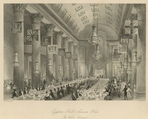 Egyptian Hall, Mansion House av Thomas Hosmer Shepherd