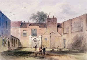 Ingången till Tothill Fields Prison, 1850 av Thomas Hosmer Shepherd