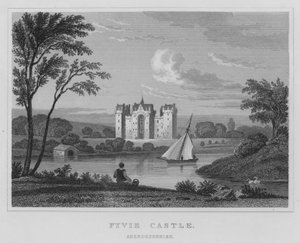 Fyvie Castle, Aberdeenshire (gravyr) av Thomas Hosmer Shepherd