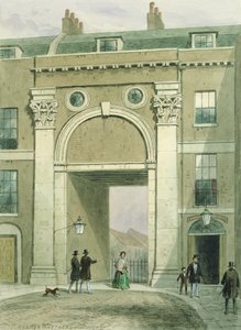 Porten till floden, Essex Street, 1857 av Thomas Hosmer Shepherd