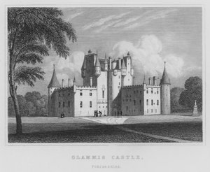 Glamis Castle, Forfarshire (gravyr) av Thomas Hosmer Shepherd
