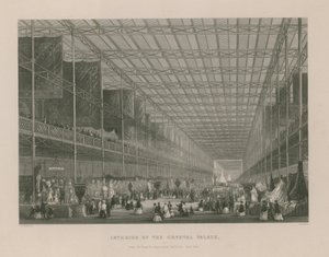 Interiör av Crystal Palace (gravyr) av Thomas Hosmer Shepherd