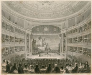 Interiör av Drury Lane Theatre, London av Thomas Hosmer Shepherd