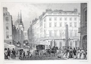 Ludgate Hill, från Fleet Street, från puben "London and it