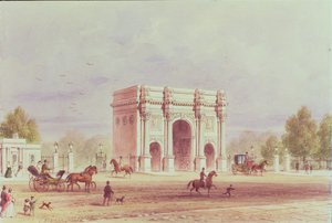 Marble Arch, ca 1851 av Thomas Hosmer Shepherd