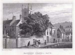 Maudlin Chapel, Bath (gravyr) av Thomas Hosmer Shepherd