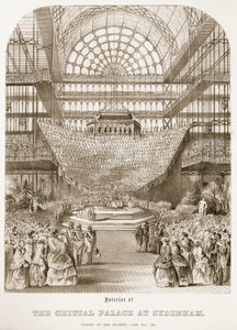 Invigning av Crystal Palace i Sydenham av drottning Victoria den 10 juni 1854 av Thomas Hosmer Shepherd