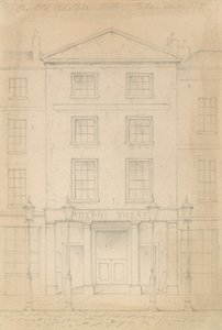 Originalblyertsskiss av Adelphi Theatre, London, av Thomas H Shepherd av Thomas Hosmer Shepherd