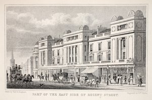 En del av East Side of Regent Street, från puben "London and it