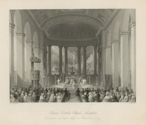 Romersk-katolska kyrkan i Moorfields av Thomas Hosmer Shepherd