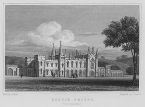 Rossie Priory, Perthshire (gravyr) av Thomas Hosmer Shepherd