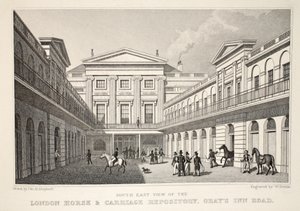 S.E. Utsikt över London Horse and Carriage Repository, Gray