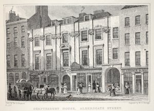 Shaftesbury House, Aldersgate Street, från puben "London and it