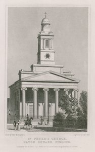 Peterskyrkan, Eaton Square, Pimlico av Thomas Hosmer Shepherd